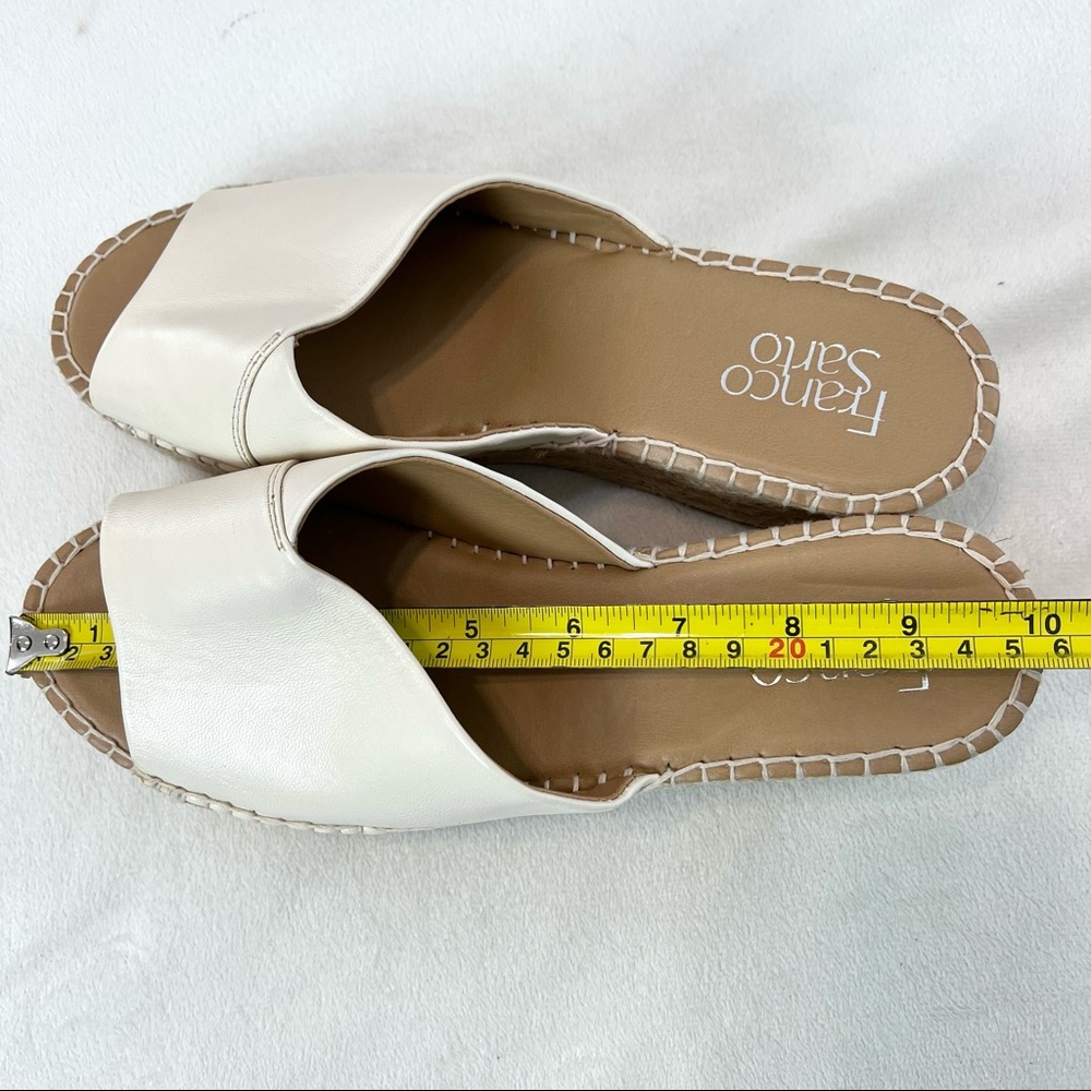 NWOT Franco Sarto Pinot Espadrilles Platform Wedge Sandals Milk Size 8M - Picture 12 of 15